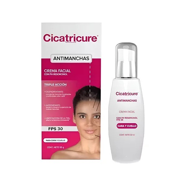 Cicatricure Crema Facial Antimanchas Fps 30 50g.