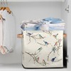 Cube Organizer Bins Retro Bird Collapsible Storage Box Baskets 13"x