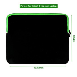 BPC Smart Stylish Portable 15 inch Laptop Bag with Front Accessory Pocket, Secure Zipper Lock for Microsfot Surface 5, HP Pavilion 15, MacBook Pro 16