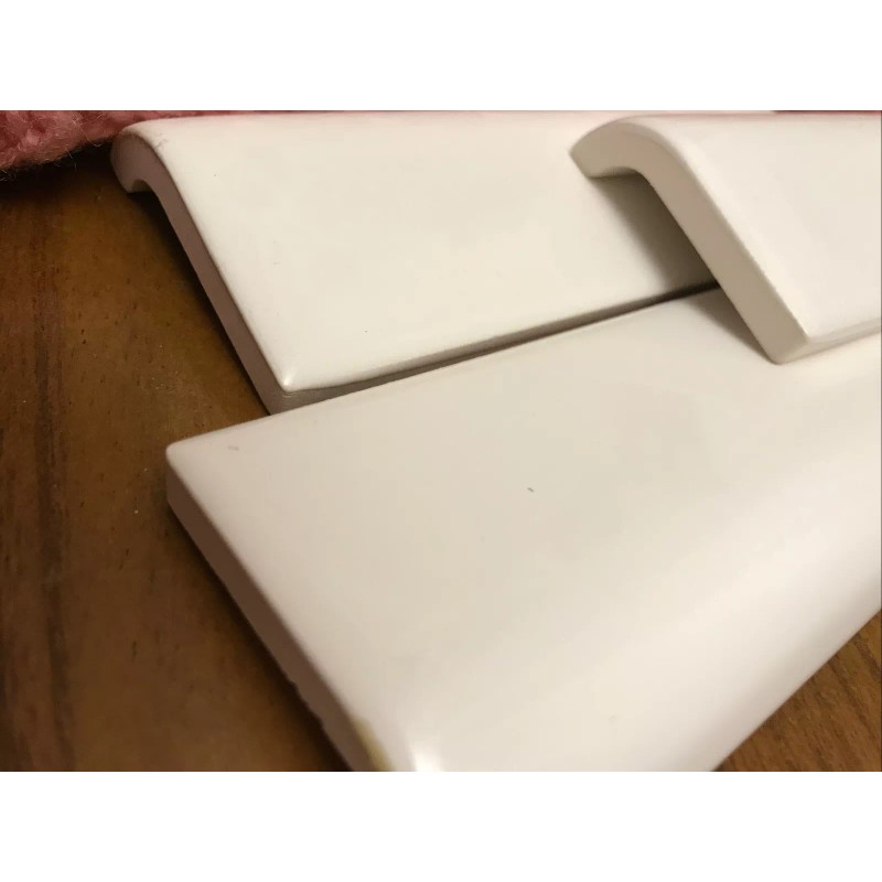 American Olean Mudcap Gloss White Radius Bullnose Lot Of 10