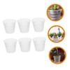 Outanaya 6pcs Breathable Plastic Orchid Pots with Drainage Portable Flower