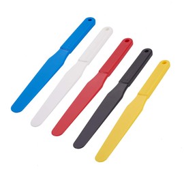 OLYCRAFT 5Pcs Screen Printing Spatula 1.2” Width Plastic Spatulas Ink Scoop Screen Printing Shovel Silk Screen Printing Shovel Goop Scoop for Silk Printing - 5 Colors