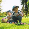 CAMIRUS 16Pcs Filled Easter Eggs with Mini Plush Animals Toys,