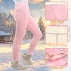 boruizhen Girls Fleece Lined Leggings Ribbed Kids Winter Warm Pants