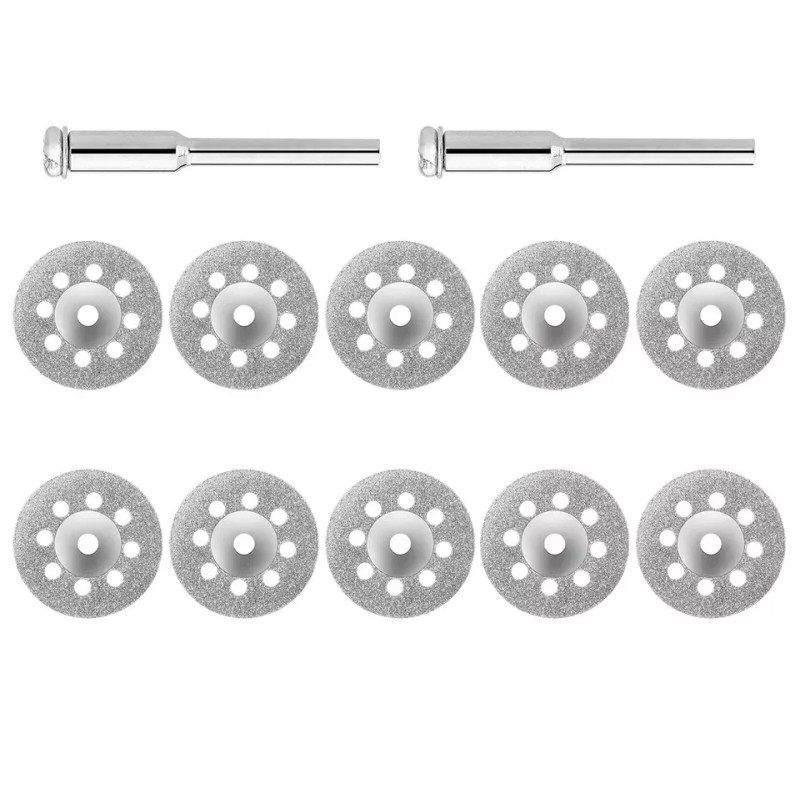 12Pcs Diamond Cutting Wheels for Dremel Rotary Tool Die Grinder