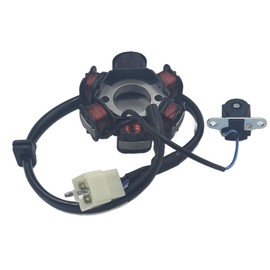 ERRIPA 6 Coils Stator Magneto for 50cc 70cc 90cc 110cc 125cc ATV - Replacement Magneto Stator Plate for Go-Kart Buggy Dirt Bike and Quad