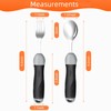 Forzaddik Comfort Grip Adaptive Utensils Spoons Forks Set,Provide Several Grasping