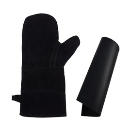 1 Anti-Scald Glove And 1 Grill Mat, Oven Gloves, High Temperature Resistant Gloves, Kitchen Supplies, Baking Accessories
