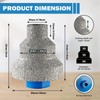Diamond Step Chamfer Drill Bit, Diamond Brazed Step Drill Bit,
