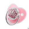 Bling Baby Pacifier Rhinestone Crown Ultra Soft Silicone BPA Infant