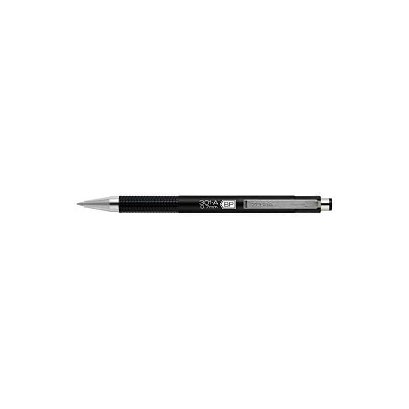 Zebra Pen F-301A Retractable Ballpoint Pen, Premium Blue Metal Barrel,