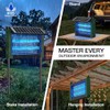 Solar Bug Zapper Outdoor with Dual Solar Panels, PhatroyYee 4500V