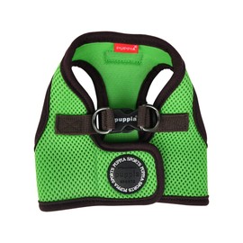 Puppia Soft Vest Dog Harness II Mesh Step-in All Season No Pull No Choke Walking Training for Small & Medium Dog - Green - M