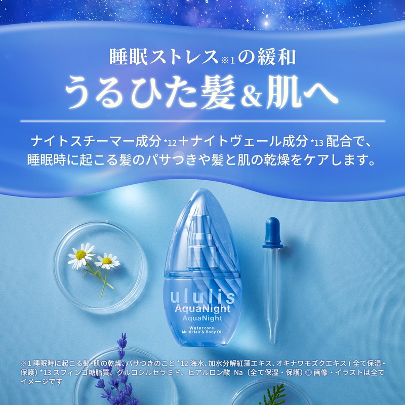 ululis Ullis Aquanite Water Conch Hair Oil, 3.4 fl oz