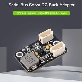 Serial Bus Servo DC Buck Adapter, Mini Module, Design for Serial Bus Servos-Waveshare SC15 Servo and SC09 Servo, 7.2V Buck Regulator, Easy to Use