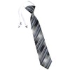 TigerTie Children's Tie Striped - Tie Pre-Tied with Elastic Band,