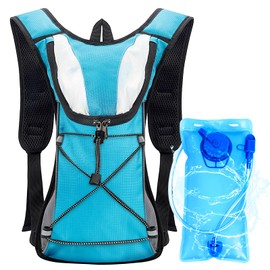 Hydration Backpack with 2L Water Bladder, HaetFire Vest Bag Pack Lightweight Hiking Rucksack Cycling Bike Backpack Water Pack Backpack Hydration Outdoor Running Hiking Riding Camping for Men Women