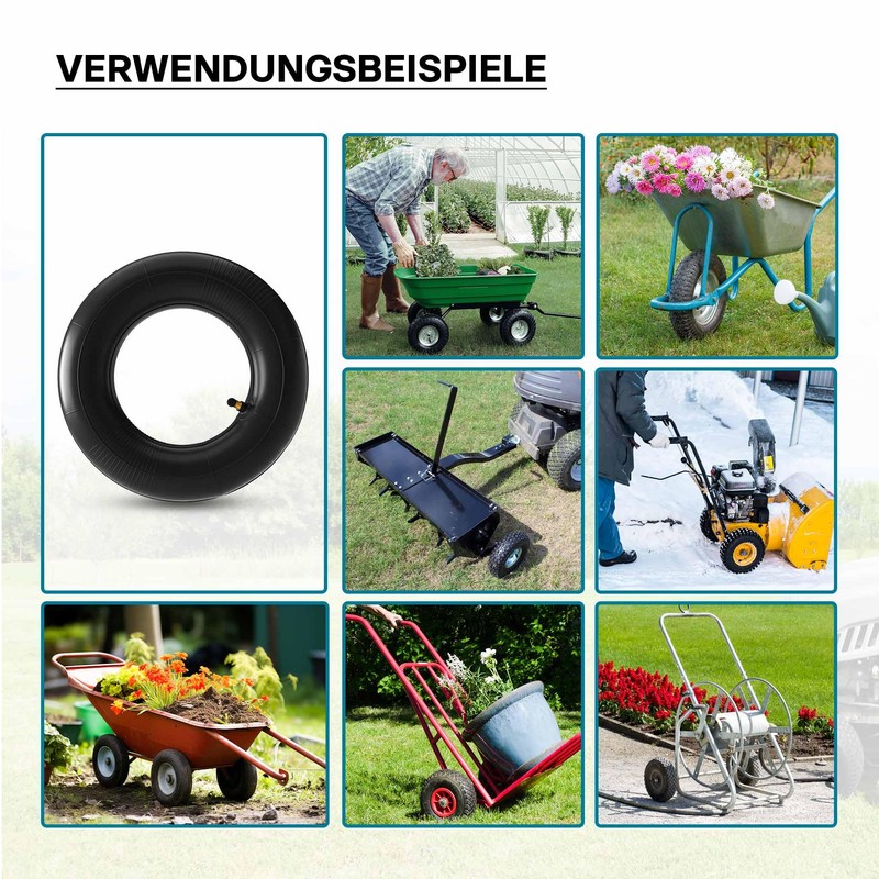Wiltec 2x Air Hose Ride-On Mower 11 x 4.00-5 Tyre