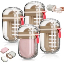 4 Jaboneras para Baño, Porta Jabon de Baño, Jabonera de Viaje, Diseño Práctico para Viajes, Material de Plástico, Organización para Baño, Uso Diario en Hogar y Viaje