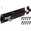 PaulStore 6" Tower Bolt Black Latch Catch For Large Garden