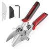 GARTOL Ratchet Miter Shears 22.5°–135° Adjustable; Precision Angle Cutter with