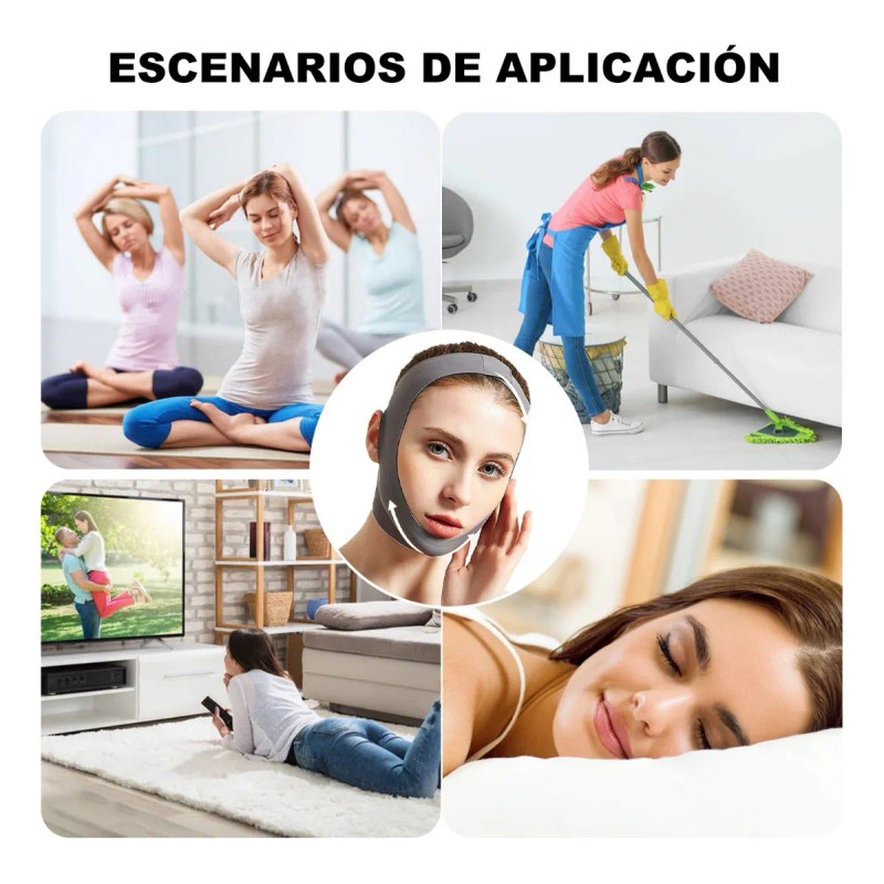 3pieces Faja Oferta Reduce Arruga Papada Cachete Mejilla