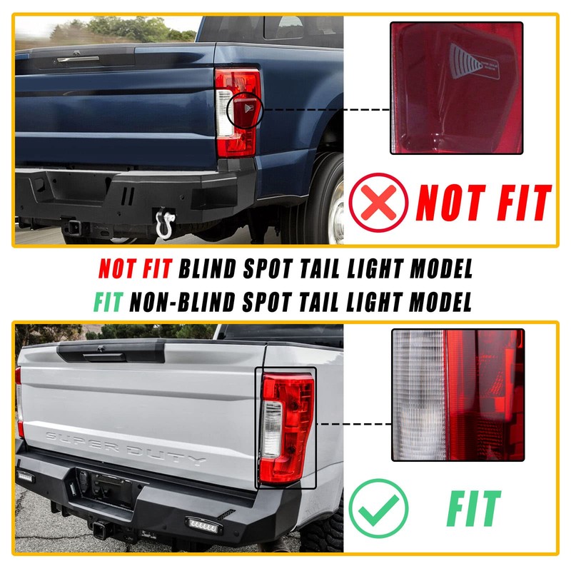 Boine F250 F350 Tail Light Compatible With 2017 2018 2019