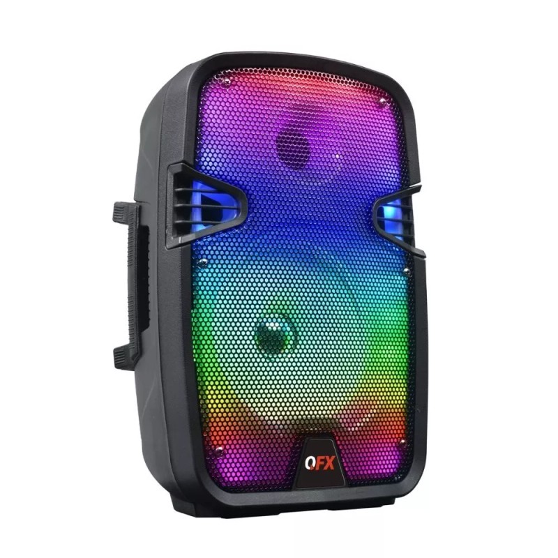 QFX LMS-8SM Rechargeable Party Bluetooth Speaker +USB/SD/FM/AUX +Mic/Stand