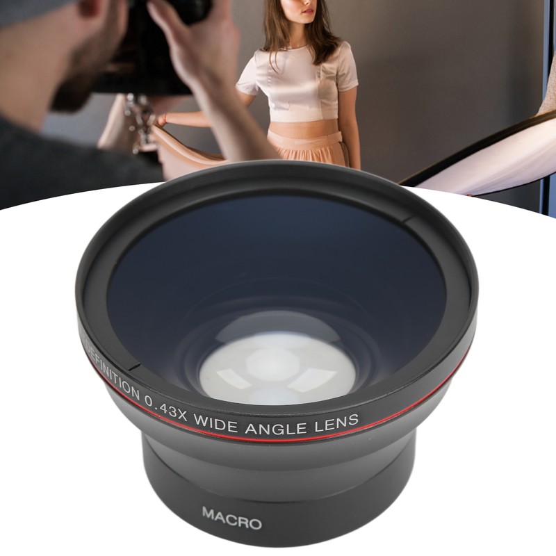 58mm 0.43X Wide Angle Lens Optical Glass Camera Lens with