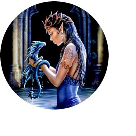 Fashion Jewelry RARE ELF FAIRY BABY DRAGON FANTASY MAIDEN Pendant 925 Sterling Silver 22" Chain