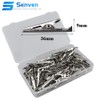 Senvenelec 120 x alligator clips, alligator clips, metal test clamps,