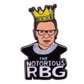 The Notorious RBG Ruth Bader Ginsburg Brooch Enamel Pin Supreme Court @ NEW