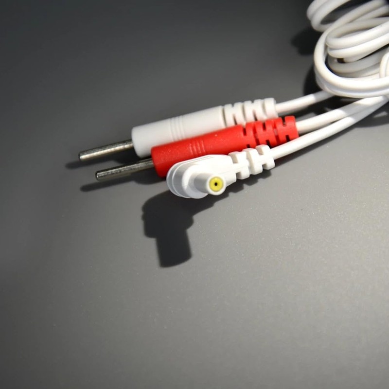 2 pcs Replacement TENS Lead Wire Cable 2.0mm Pin Standard
