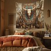 RichIdeas Western Tapestry Tribal Totem Bull Skull Wall Hanging