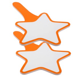 Tofficu 10pcs Handheld Whiteboard Scoreboard Handle DIY Writing Erasable Whiteboard Retail Store Supplies