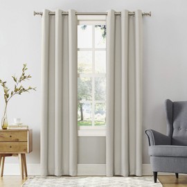 Sun Microsystems Easton Energy Efficient Blackout Curtain, Polyester, Pearl, 40" x 120" Panel
