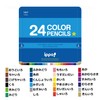 Tombow Colored Pencils, 24 Colors, Elementary School Students, ippo! (Sliding