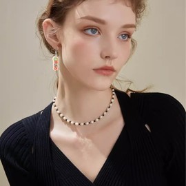 QLUYCKW Carnival Earrings Funny Acrylic Cartoon Circus Carrousel Tiger Monkey Elephant Clown Lightweight Dangle Earrings Mardi Gras Cosplay Party Jewelry for Women (Circus)