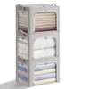 combocube 3-Side Zippered Openings Clothes Storage Bins with Thick Metal
