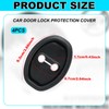 lasuroa 4pcs Silicone Car Door Latch Covers, Universal Door Strike