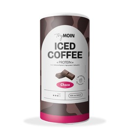 TryMOIN - Choco Protein Iced Coffee Powder without Added Sugar & Sweeteners - Real Organic Coffee with Protein, 100% Natural Ingredients - 11 g Protein per Serving, Easily Soluble - 20 Servings