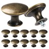 TsunNee 24pcs Vintage Style Chic Drawer Knobs Antique Bronze Kitchen