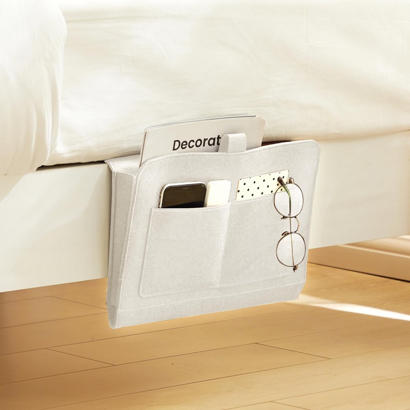 YOUDENOVA Bedside Caddy, Bedside Storage Caddy, Bedside Organizer for Dorm