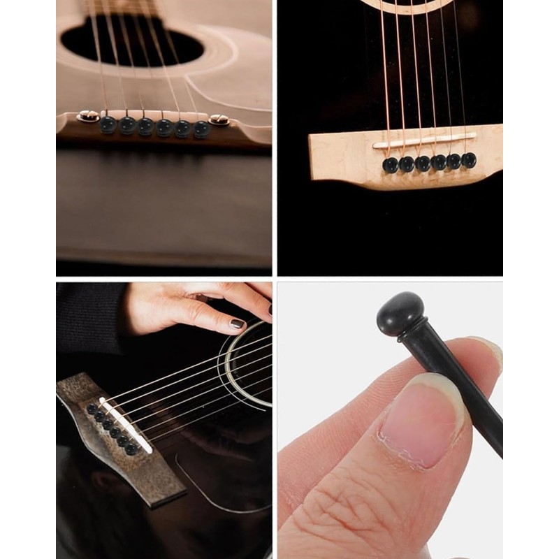 BPTRKOM Guitar Pins Bridge Plastic Guitar Bridge with 2 Pieces