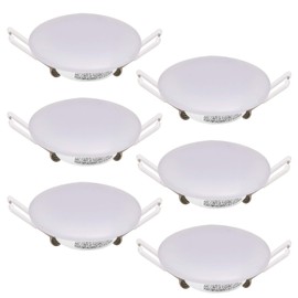 Homdec 12 Volt RV Interior Light Recessed Mount - 6Packs, 3Inch RV Puck Light, 4W 4000K Cool White, for RV Trailer Camper Motorhome Van Boat Yacht