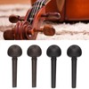 4/4 Violin Accessories Kit, Ebony Tuning Pegs Chinrest Endpin Tuners