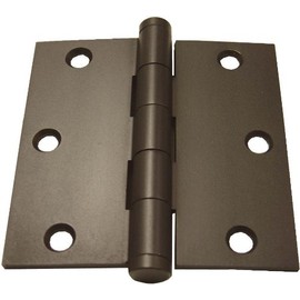 Emtek 92013 3.5" x 3.5" Square Corner Plain Bearing Mortise Hinge - Pair, Pewter