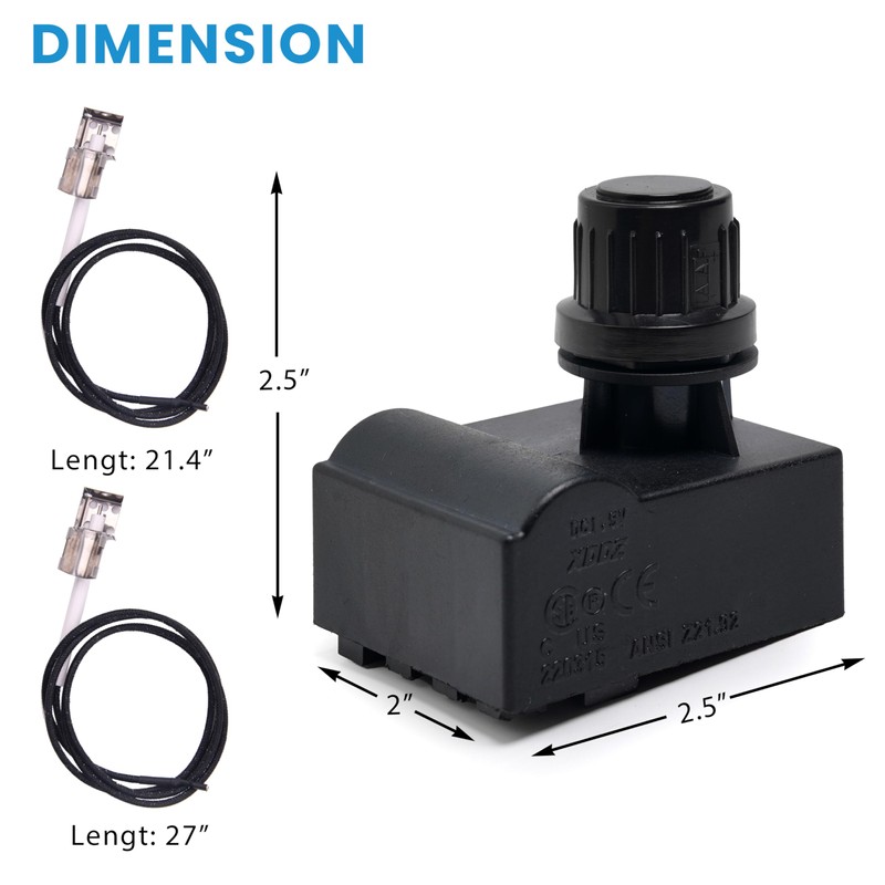 ZCLYUYA Grill Igniters for Charbroil Ignitor Replacement Kit, 4-Outlets Electronic