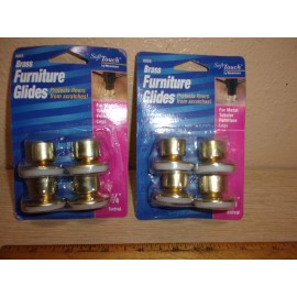 Waxman NOS VINTAGE LOT OF 2 PKGS OF 4(3/4") SWIVEL 6055 FURNITURE GLIDES READ DESCRIPTI
