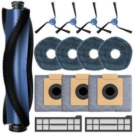 X10 Pro Omni Accessories for Eufy X10 Pro Omni Robot Vacuum Accessories Kit, 1 Main Brush+ 2 Hepa Filters+ 4 Mop Pads+ 3 Vacuum Bags+ 4 Side Brushs for Eufy X10 Pro Omni Accessories